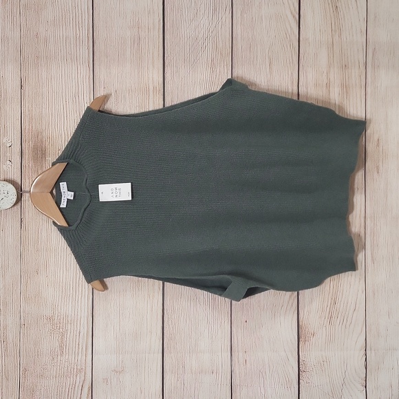 NWT And Now This Green Ribbed Knit Sweater Top 1X - Picture 1 of 6